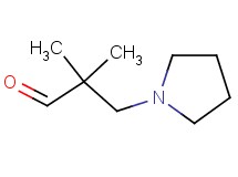 2,2-dimethyl-3-(1-pyrrolidinyl)propanal 2,2-dimethyl-3-(1-pyrrolidinyl)propanal