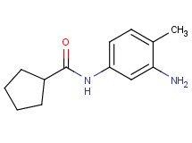 N-(3-amino-4-methylphenyl)cyclopentanecarboxamide N-(3-amino-4-methylphenyl)cyclopentanecarboxamide