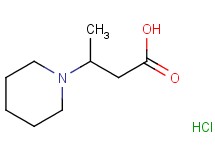 3-(1-piperidinyl)butanoic acid hydrochloride 3-(1-piperidinyl)butanoic acid hydrochloride