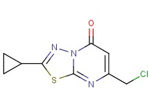 7-(chloromethyl)-2-cyclopropyl-5H-[1,3,4]thiadiazolo[3,2-a]pyrimidin-5-one