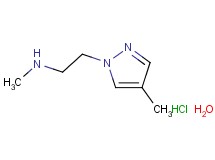 N-methyl-2-(4-methyl-1H-pyrazol-1-yl)ethanamine hydrochloride hydrate N-methyl-2-(4-methyl-1H-pyrazol-1-yl)ethanamine hydrochloride hydrate