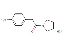 {4-[2-oxo-2-(1-pyrrolidinyl)ethyl]phenyl}amine hydrochloride