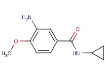 3-amino-N-cyclopropyl-4-methoxybenzamide 3-amino-N-cyclopropyl-4-methoxybenzamide