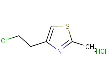 4-(2-chloroethyl)-2-methyl-1,3-thiazole hydrochloride 4-(2-chloroethyl)-2-methyl-1,3-thiazole hydrochloride