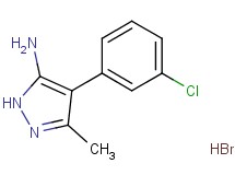 4-(3-chlorophenyl)-3-methyl-1H-pyrazol-5-amine hydrobromide 4-(3-chlorophenyl)-3-methyl-1H-pyrazol-5-amine hydrobromide