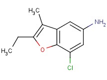 (7-chloro-2-ethyl-3-methyl-1-benzofuran-5-yl)amine (7-chloro-2-ethyl-3-methyl-1-benzofuran-5-yl)amine