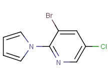 3-bromo-5-chloro-2-(1H-pyrrol-1-yl)pyridine 3-bromo-5-chloro-2-(1H-pyrrol-1-yl)pyridine