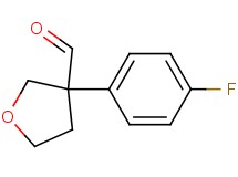 3-(4-fluorophenyl)tetrahydro-3-furancarbaldehyde 3-(4-fluorophenyl)tetrahydro-3-furancarbaldehyde