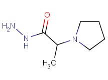 2-(1-pyrrolidinyl)propanohydrazide