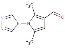 2,5-dimethyl-1-(4H-1,2,4-triazol-4-yl)-1H-pyrrole-3-carbaldehyde 2,5-dimethyl-1-(4H-1,2,4-triazol-4-yl)-1H-pyrrole-3-carbaldehyde