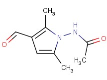 N-(3-formyl-2,5-dimethyl-1H-pyrrol-1-yl)acetamide N-(3-formyl-2,5-dimethyl-1H-pyrrol-1-yl)acetamide