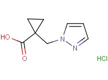 1-(1H-pyrazol-1-ylmethyl)cyclopropanecarboxylic acid hydrochloride 1-(1H-pyrazol-1-ylmethyl)cyclopropanecarboxylic acid hydrochloride