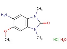 5-amino-6-methoxy-1,3-dimethyl-1,3-dihydro-2H-benzimidazol-2-one hydrochloride hydrate