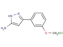 3-(3-methoxyphenyl)-1H-pyrazol-5-amine hydrochloride