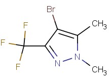4-bromo-1,5-dimethyl-3-(trifluoromethyl)-1H-pyrazole 4-bromo-1,5-dimethyl-3-(trifluoromethyl)-1H-pyrazole