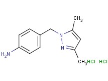 {4-[(3,5-dimethyl-1H-pyrazol-1-yl)methyl]phenyl}amine dihydrochloride