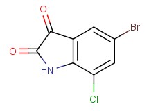 5-bromo-7-chloro-1H-indole-2,3-dione 5-bromo-7-chloro-1H-indole-2,3-dione
