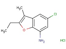 (5-chloro-2-ethyl-3-methyl-1-benzofuran-7-yl)amine hydrochloride