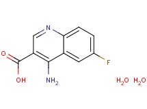 4-amino-6-fluoro-3-quinolinecarboxylic acid dihydrate 4-amino-6-fluoro-3-quinolinecarboxylic acid dihydrate