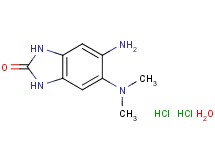 5-amino-6-(dimethylamino)-1,3-dihydro-2H-benzimidazol-2-one dihydrochloride hydrate 5-amino-6-(dimethylamino)-1,3-dihydro-2H-benzimidazol-2-one dihydrochloride hydrate