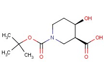 rac-(3S,4R)-1-(tert-butoxycarbonyl)-4-hydroxy-3-piperidinecarboxylic acid rac-(3S,4R)-1-(tert-butoxycarbonyl)-4-hydroxy-3-piperidinecarboxylic acid