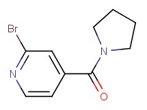 2-bromo-4-(1-pyrrolidinylcarbonyl)pyridine 2-bromo-4-(1-pyrrolidinylcarbonyl)pyridine