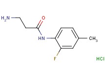 N~1~-(2-fluoro-4-methylphenyl)-beta-alaninamide hydrochloride N~1~-(2-fluoro-4-methylphenyl)-beta-alaninamide hydrochloride