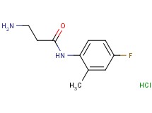 N~1~-(4-fluoro-2-methylphenyl)-beta-alaninamide hydrochloride N~1~-(4-fluoro-2-methylphenyl)-beta-alaninamide hydrochloride