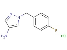 1-(4-fluorobenzyl)-1H-pyrazol-4-amine hydrochloride 1-(4-fluorobenzyl)-1H-pyrazol-4-amine hydrochloride