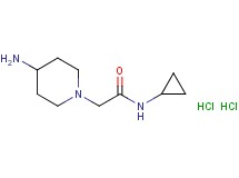 2-(4-amino-1-piperidinyl)-N-cyclopropylacetamide dihydrochloride 2-(4-amino-1-piperidinyl)-N-cyclopropylacetamide dihydrochloride