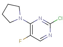 2-chloro-5-fluoro-4-(1-pyrrolidinyl)pyrimidine 2-chloro-5-fluoro-4-(1-pyrrolidinyl)pyrimidine