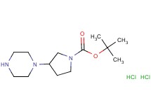 tert-butyl 3-(1-piperazinyl)-1-pyrrolidinecarboxylate dihydrochloride tert-butyl 3-(1-piperazinyl)-1-pyrrolidinecarboxylate dihydrochloride