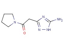 3-[2-oxo-2-(1-pyrrolidinyl)ethyl]-1H-1,2,4-triazol-5-amine
