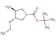 tert-butyl trans-3-amino-4-ethoxy-1-pyrrolidinecarboxylate tert-butyl trans-3-amino-4-ethoxy-1-pyrrolidinecarboxylate