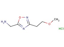{[3-(2-methoxyethyl)-1,2,4-oxadiazol-5-yl]methyl}amine hydrochloride