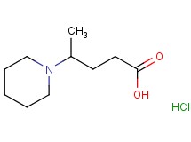 4-(1-piperidinyl)pentanoic acid hydrochloride 4-(1-piperidinyl)pentanoic acid hydrochloride