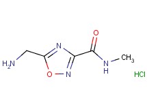 5-(aminomethyl)-N-methyl-1,2,4-oxadiazole-3-carboxamide hydrochloride 5-(aminomethyl)-N-methyl-1,2,4-oxadiazole-3-carboxamide hydrochloride