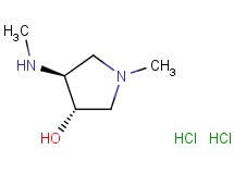 trans-1-methyl-4-(methylamino)-3-pyrrolidinol dihydrochloride trans-1-methyl-4-(methylamino)-3-pyrrolidinol dihydrochloride
