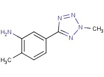 2-methyl-5-(2-methyl-2H-tetrazol-5-yl)aniline