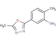 2-methyl-5-(5-methyl-1,3,4-oxadiazol-2-yl)aniline