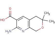 2-amino-6,6-dimethyl-5,8-dihydro-6H-pyrano[3,4-b]pyridine-3-carboxylic acid