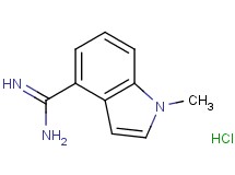 1-methyl-1H-indole-4-carboximidamide hydrochloride 1-methyl-1H-indole-4-carboximidamide hydrochloride