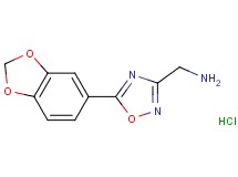 {[5-(1,3-benzodioxol-5-yl)-1,2,4-oxadiazol-3-yl]methyl}amine hydrochloride
