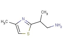 2-(4-methyl-1,3-thiazol-2-yl)-1-propanamine 2-(4-methyl-1,3-thiazol-2-yl)-1-propanamine