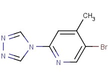 5-bromo-4-methyl-2-(4H-1,2,4-triazol-4-yl)pyridine 5-bromo-4-methyl-2-(4H-1,2,4-triazol-4-yl)pyridine
