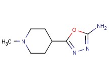 5-(1-methyl-4-piperidinyl)-1,3,4-oxadiazol-2-amine