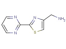 1-[2-(2-pyrimidinyl)-1,3-thiazol-4-yl]methanamine