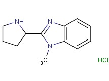 1-methyl-2-(2-pyrrolidinyl)-1H-benzimidazole hydrochloride 1-methyl-2-(2-pyrrolidinyl)-1H-benzimidazole hydrochloride