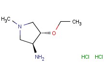 trans-4-ethoxy-1-methyl-3-pyrrolidinamine dihydrochloride trans-4-ethoxy-1-methyl-3-pyrrolidinamine dihydrochloride