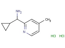 [cyclopropyl(4-methyl-2-pyridinyl)methyl]amine dihydrochloride